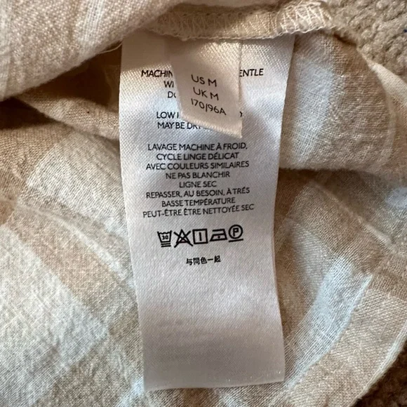 Anthropologie Pilcro The Bette Babydoll Short Sleeve Linen/Cotton Blend Blouse - Picture 10 of 11